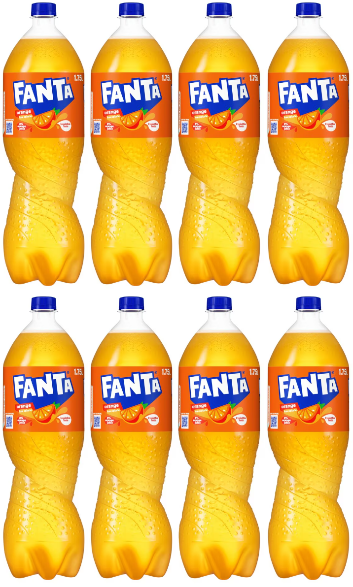 8 x Fanta Orange 1.75L