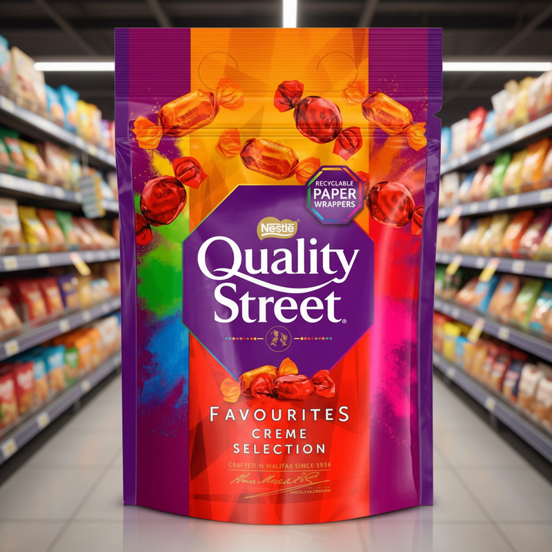8 x Quality Street Mixed Creme Pouch - 281GM
