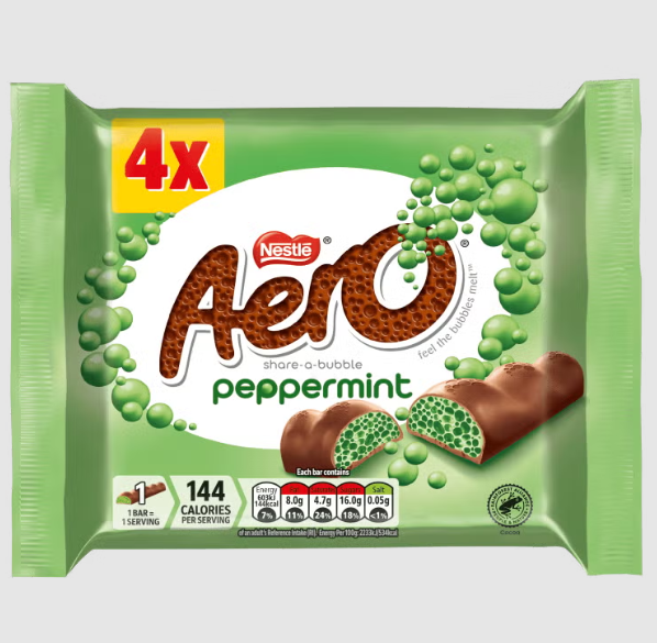 14 x Aero Peppermint Bars 4 X 27G (108G)