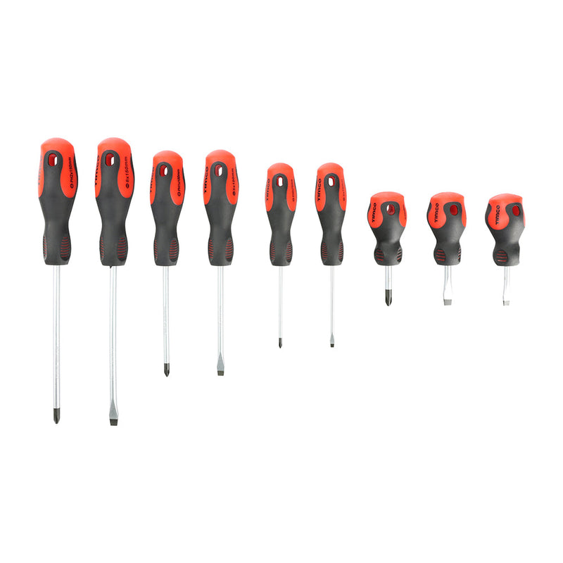 Screwdriver Set – 9 Piece – Slotted & Phillips
