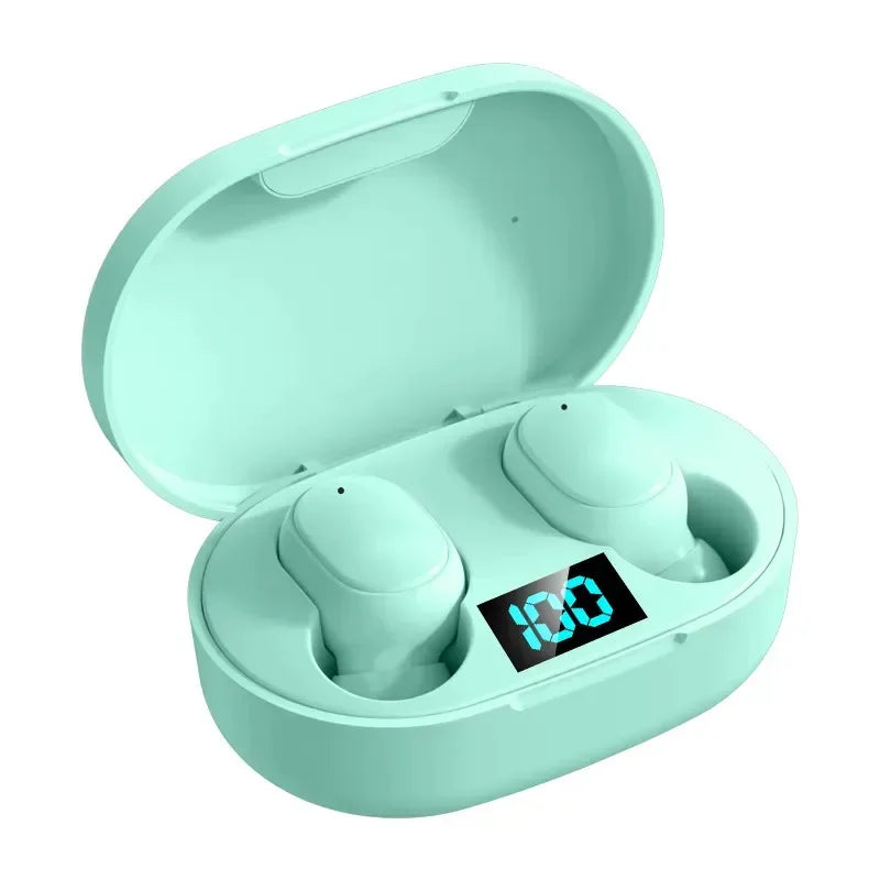 E6S TWS Wireless Bluetooth Headset Waterproof Noise Cancelling LED Earbuds with Mic Wireless Headphones Bluetooth Earphones