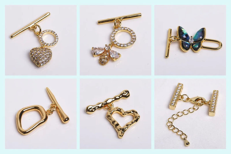 18K Gold Plated Separators For Bead,Spacers Beads For Jewelry Making,Brass Metal Round Beads,DIY Bracelets/Necklace Accessories