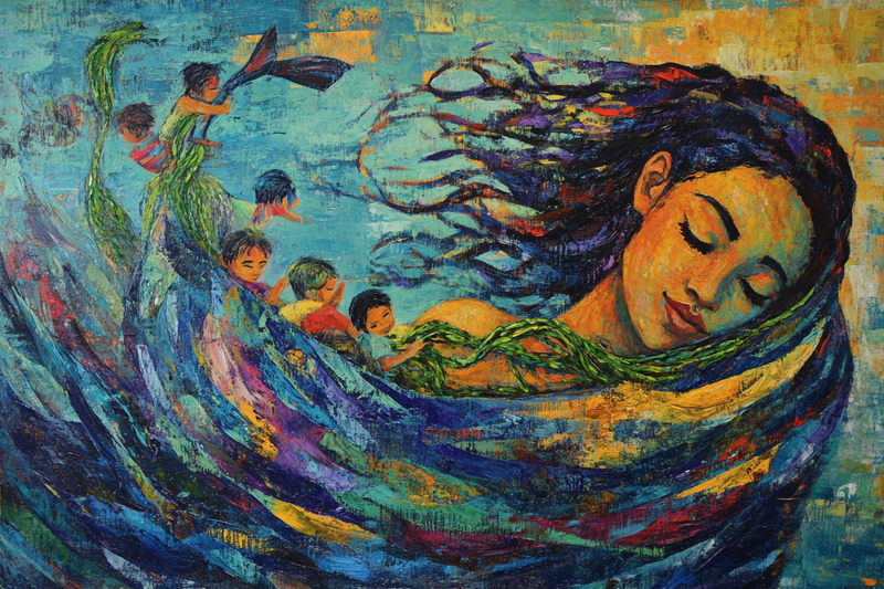 Sea Mother Vibrance Canvas