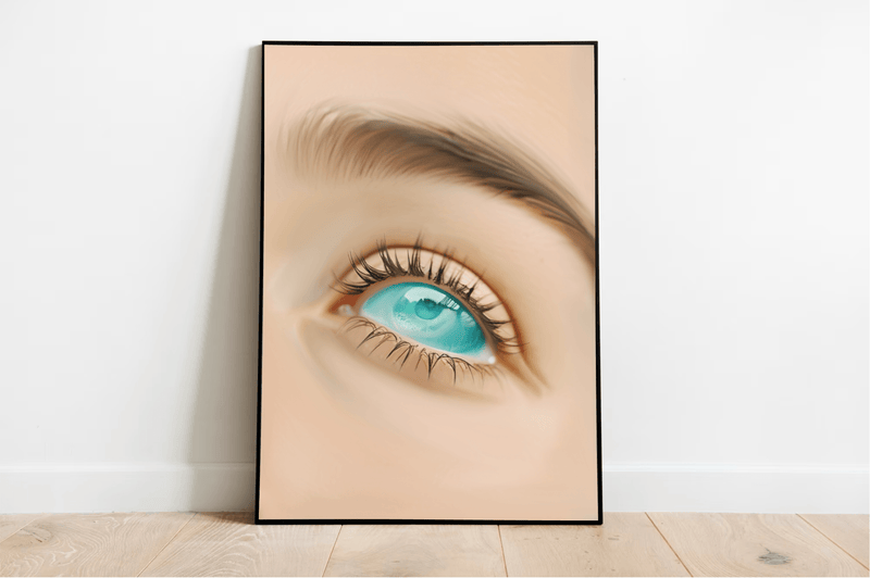 Sea-Gaze Art Print | Ocean Eye Spiritual Wall Art A3 A4 A5