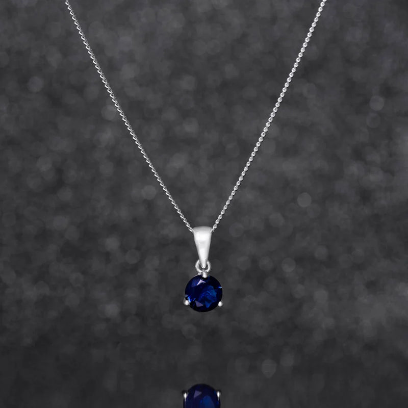 September Birthstone Pendant Necklace