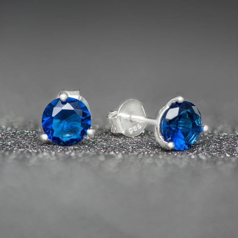 September Birthstone Stud Earrings