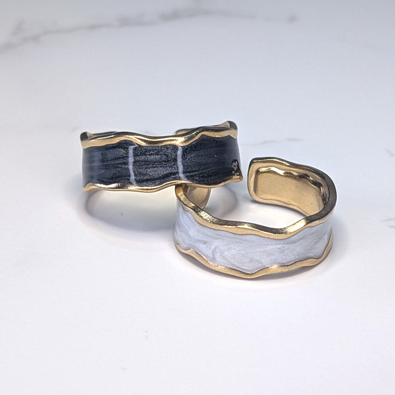Serene Wave Ring