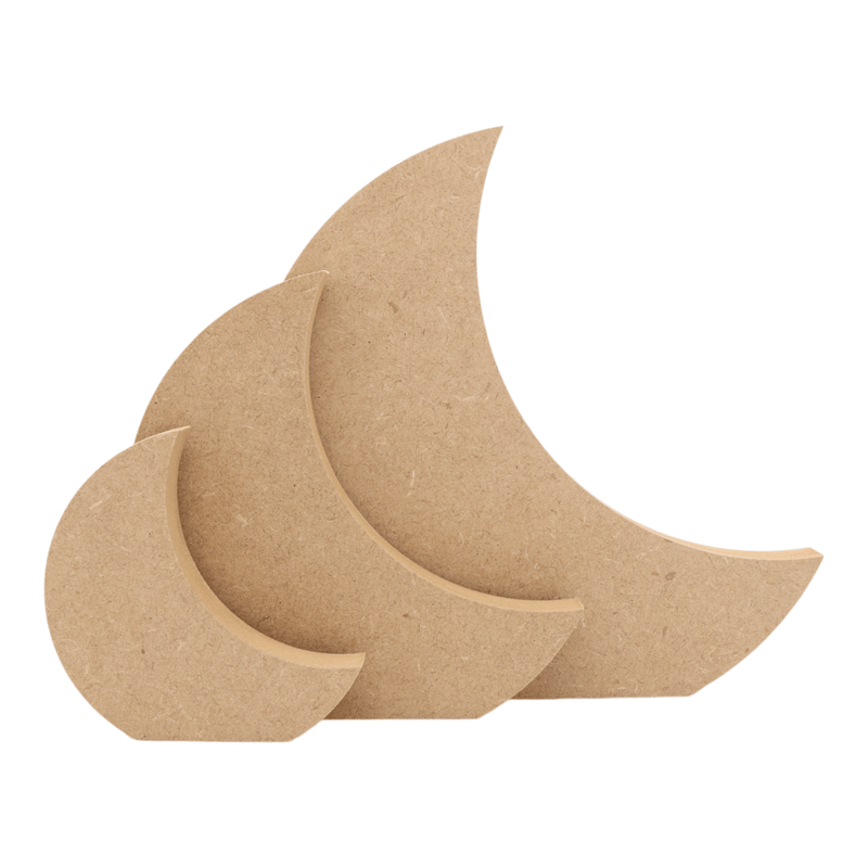MDF Freestanding Crescent Moon Shape