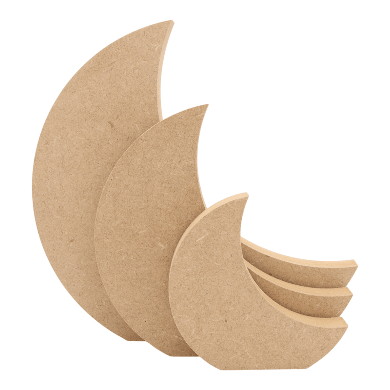 MDF Freestanding Crescent Moon Shape