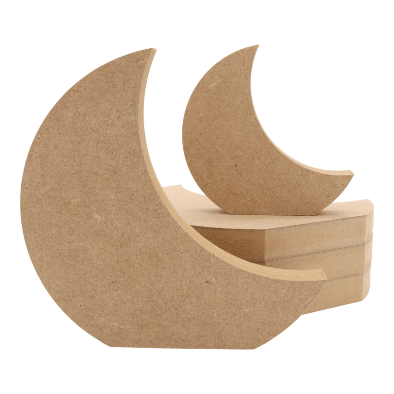 MDF Freestanding Crescent Moon Shape
