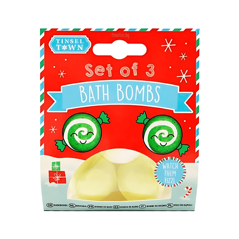 Set of 3 Christmas Bath Bombs