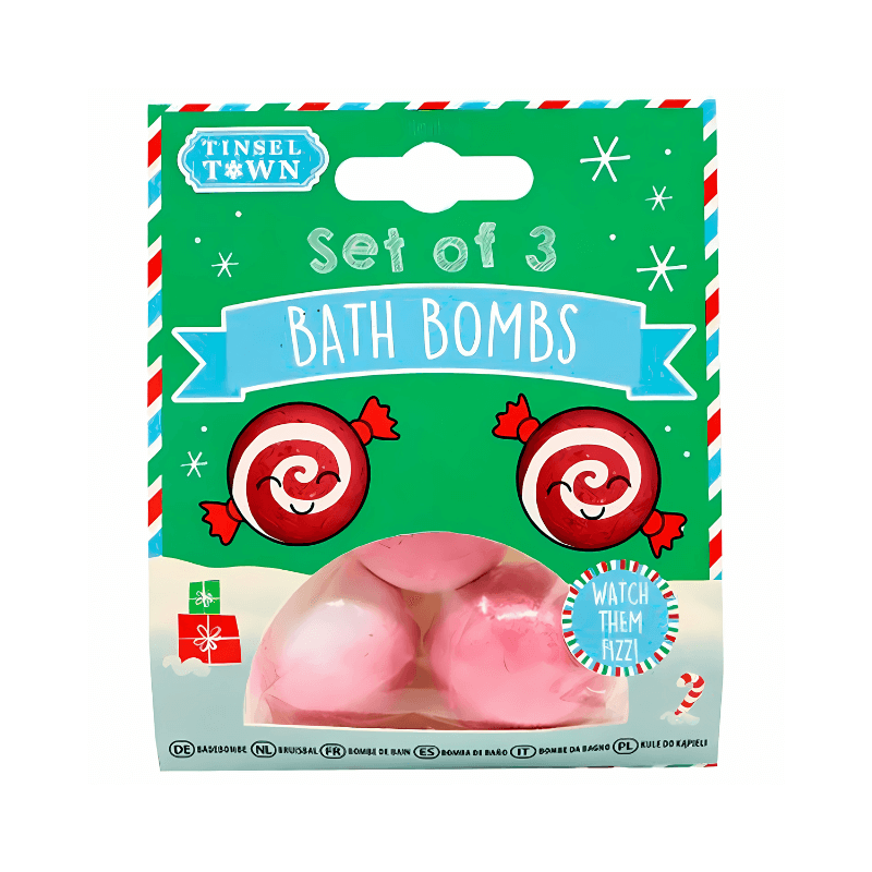 Set of 3 Christmas Bath Bombs