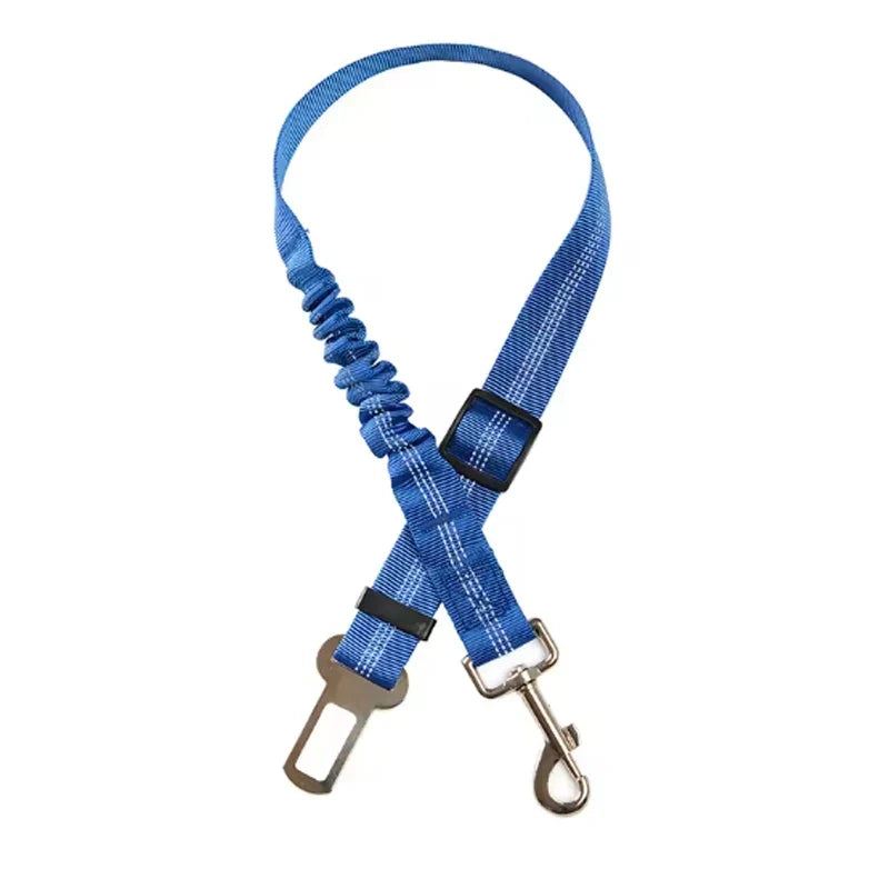 Dog Car Safety Belt Dog Safety Belt with Damping Belt and Reflective Line Adjustable Length Suitable Any Dog