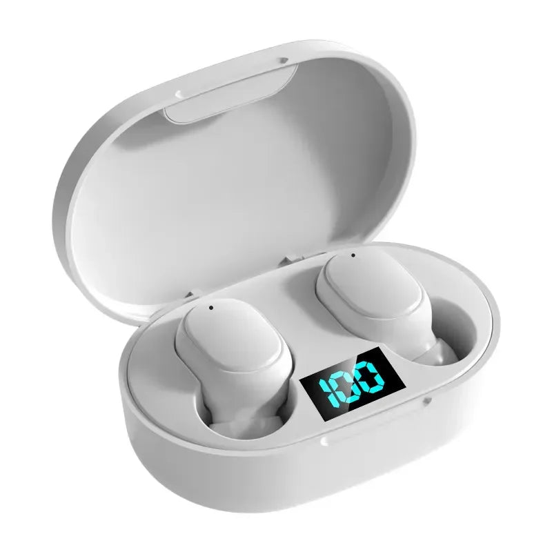 E6S TWS Wireless Bluetooth Headset Waterproof Noise Cancelling LED Earbuds with Mic Wireless Headphones Bluetooth Earphones
