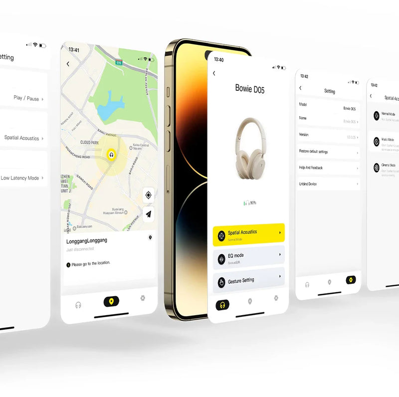 Baseus Bowie D05 Headphones Wireless Earphone Bluetooth 5.3 Headset HiFI Stereo Fones Foldable Wireless Wired Dual Use Headphone