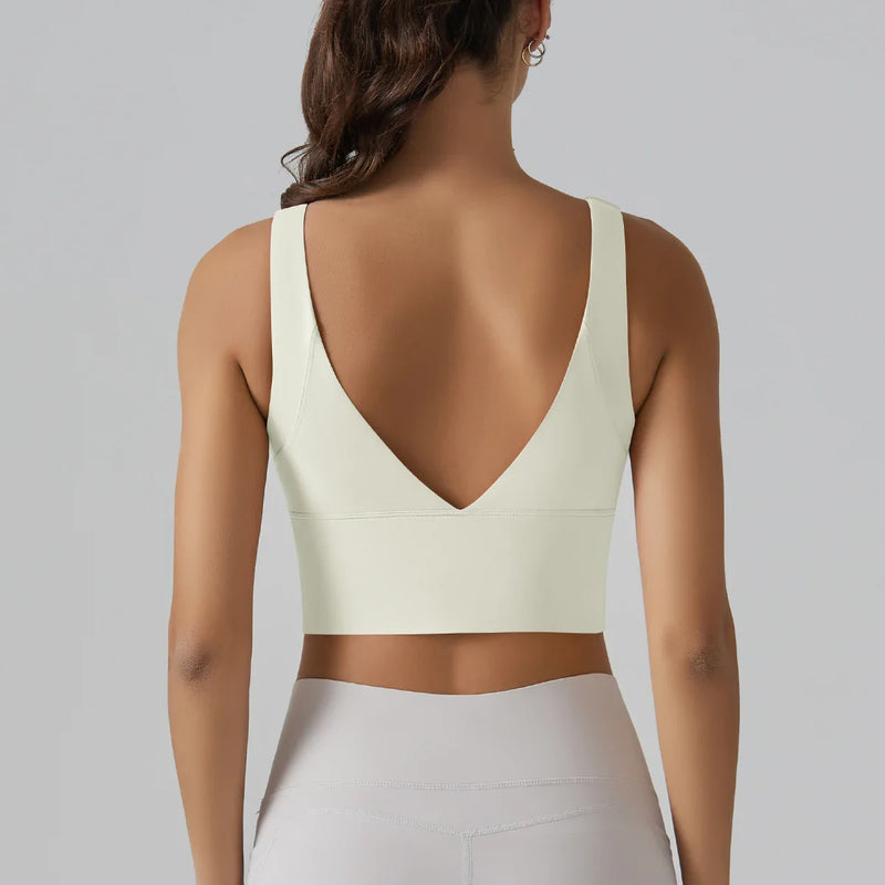 Yoga Bra Underwear Women Summer Shockproof Bra Beautiful Back Sports Running External Wear Training Fitness Yoga Tank Top Bra