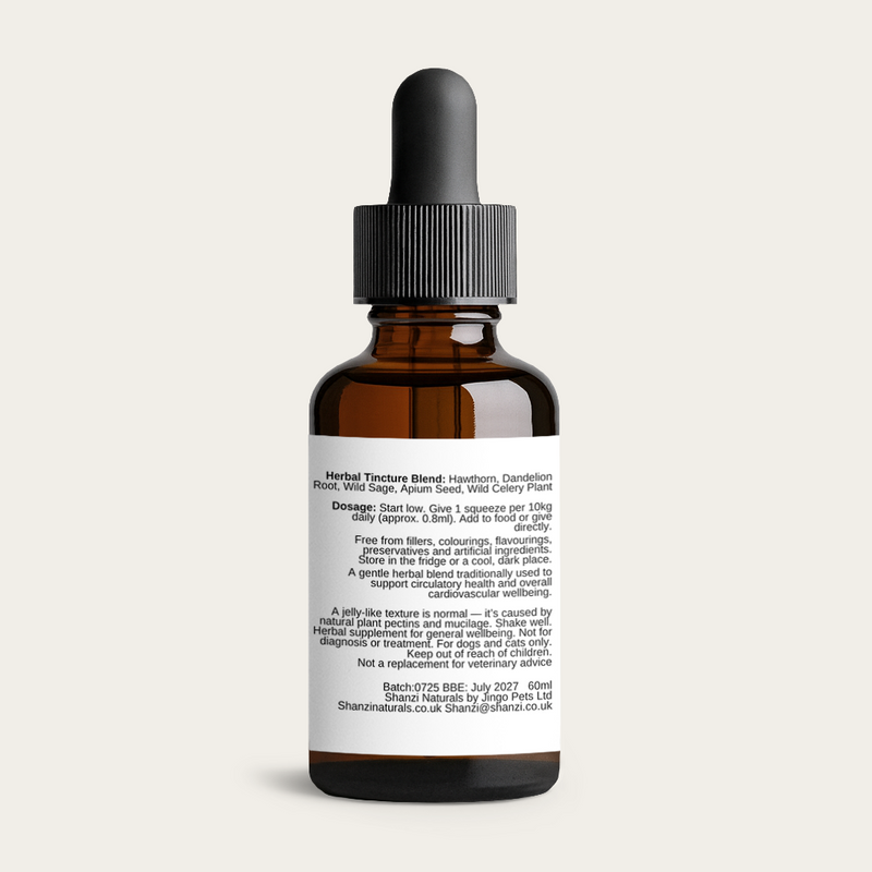 Shanzi Naturals – Heart & Cardiovascular Tincture For Dogs & Cats