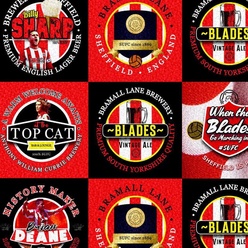 Sheffield - Football Legends - Microfibre Beach Towel - 150cm x 75cm