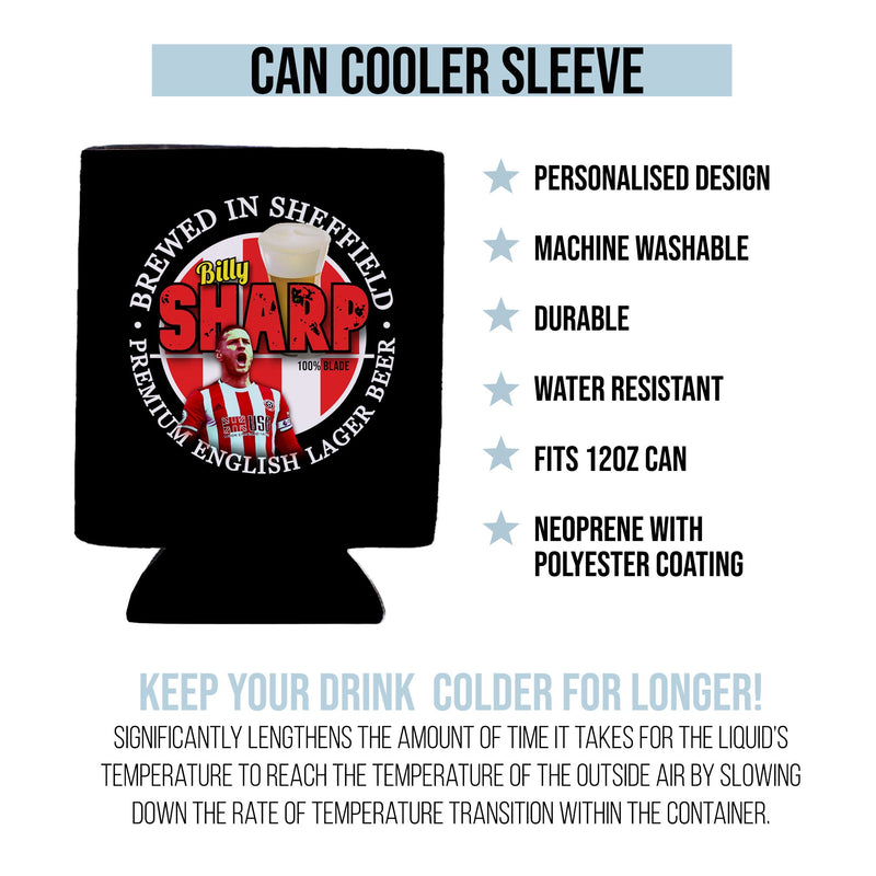 Sheffield  Billy Sharp - Football Legends - Can Cooler