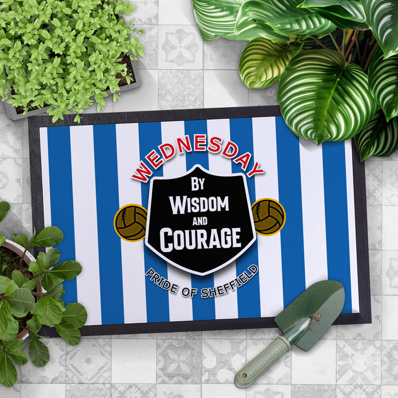 Wednesday Courage - Football Legends - Door Mat -60cm X 40cm