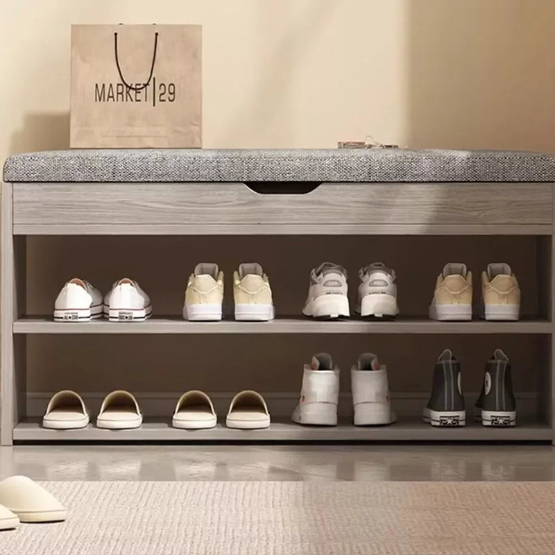 Shoe Cabinet Bench with Storage – Hallway Shoe Rack Seating Stool