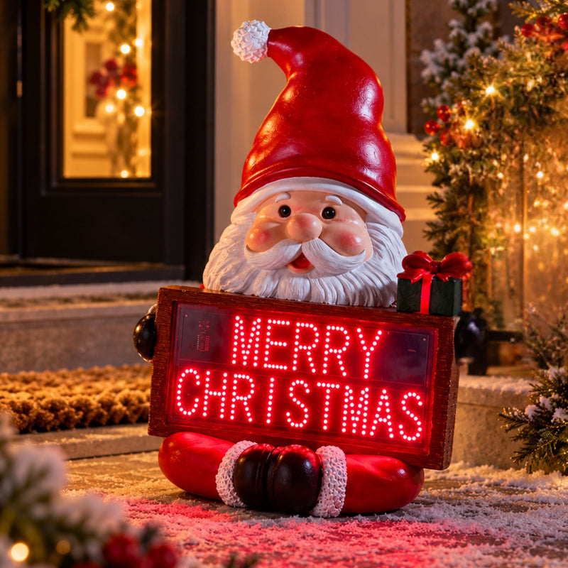 Neon Sign Santa Christmas Decoration