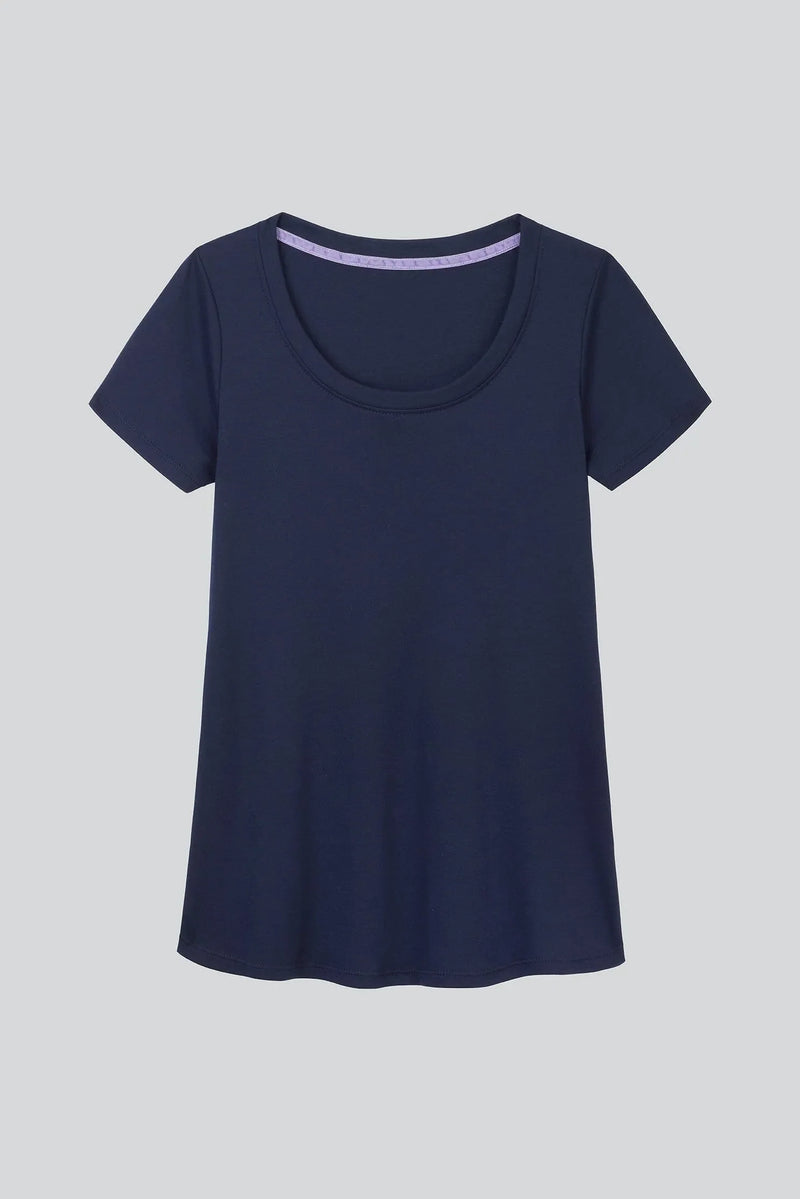 Scoop Neck Cotton Modal T-Shirt