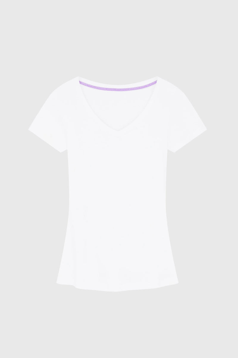 V-Neck Cotton Modal T-Shirt