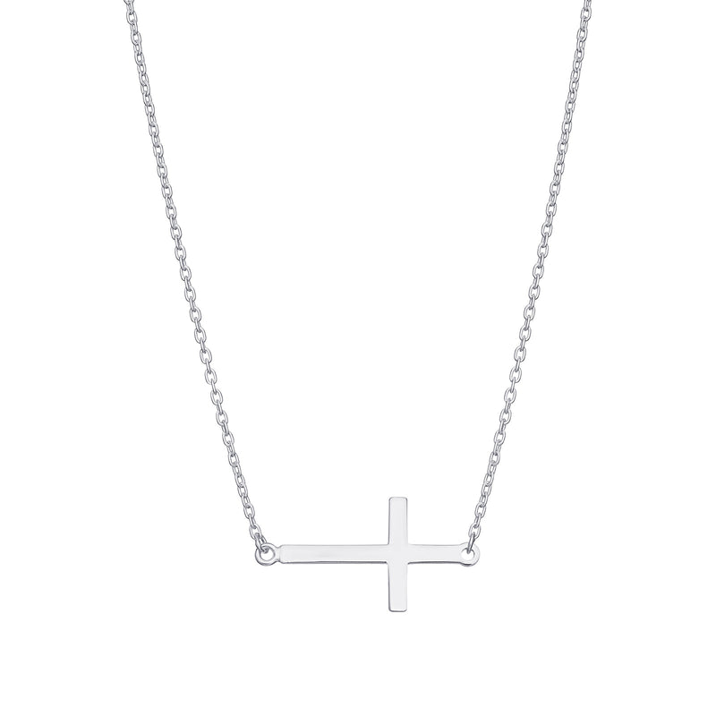 Side Cross Necklace