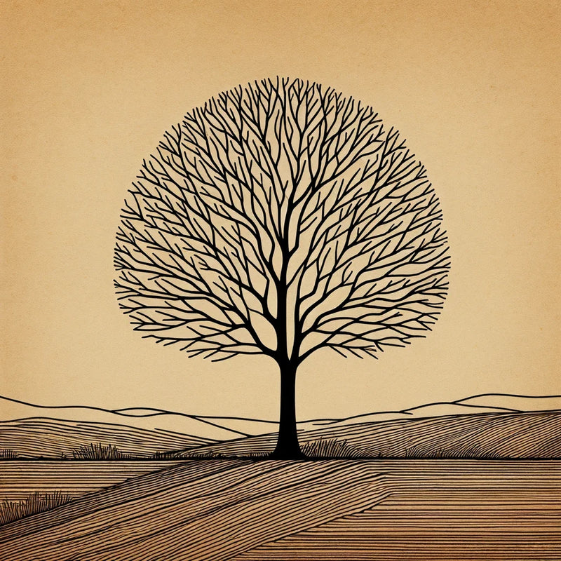 Silhouette Solace Tree Canvas