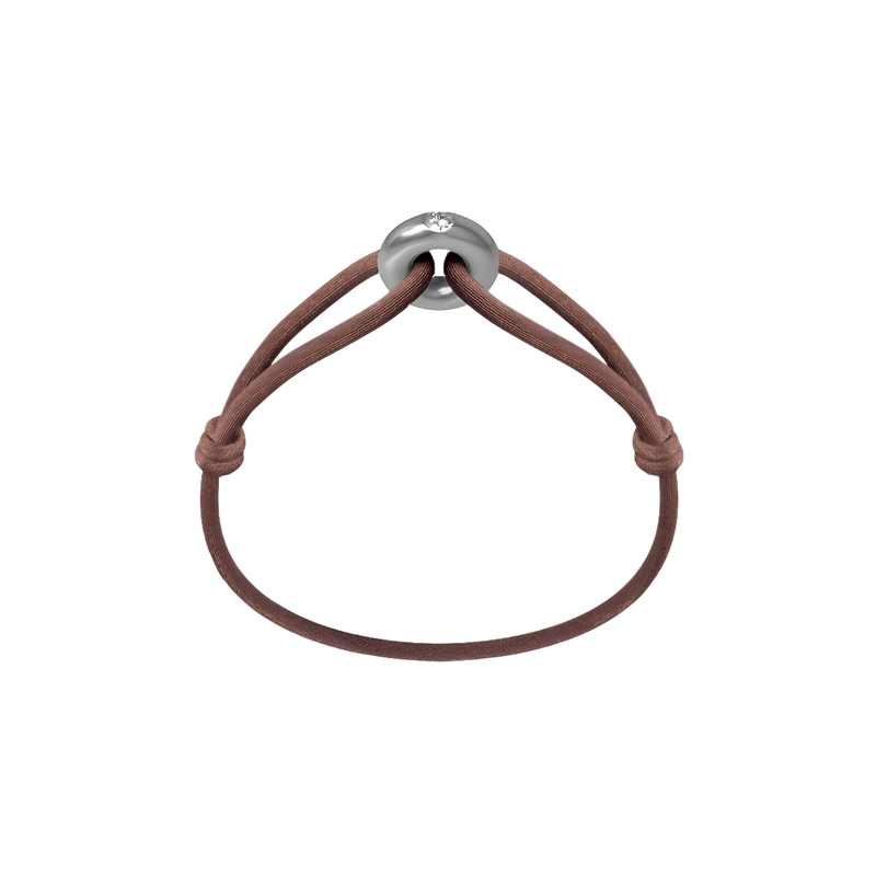 Silver Soho Diamond Cord Bracelet