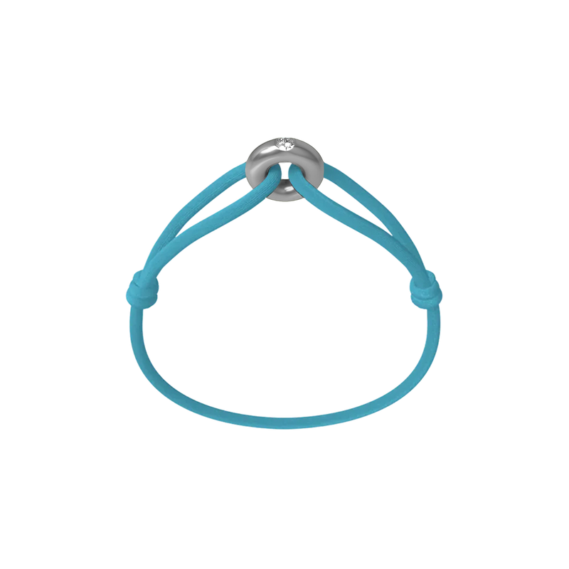 Silver Soho Diamond Cord Bracelet