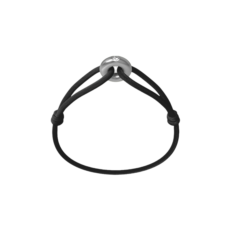 Silver Soho Diamond Cord Bracelet