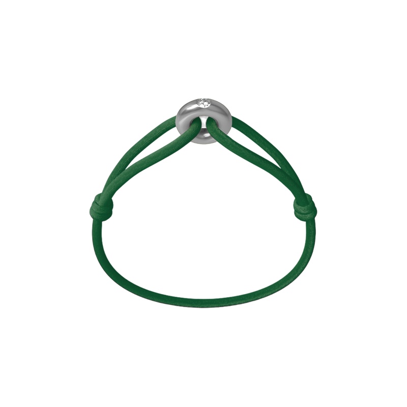 Silver Soho Diamond Cord Bracelet
