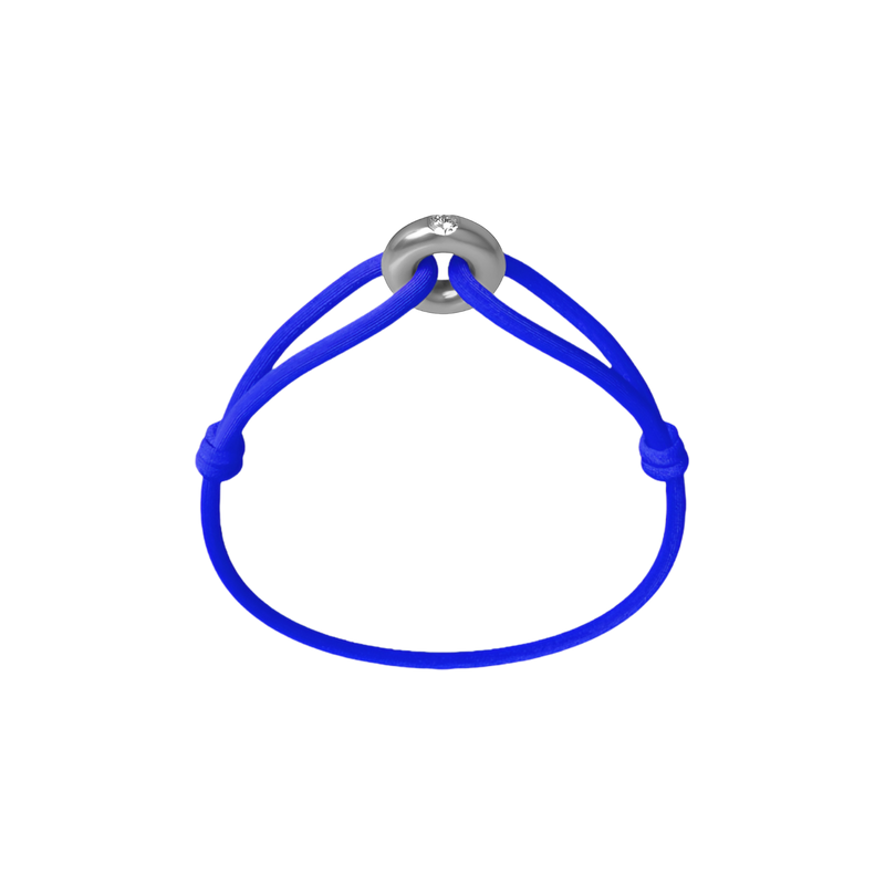 Silver Soho Diamond Cord Bracelet
