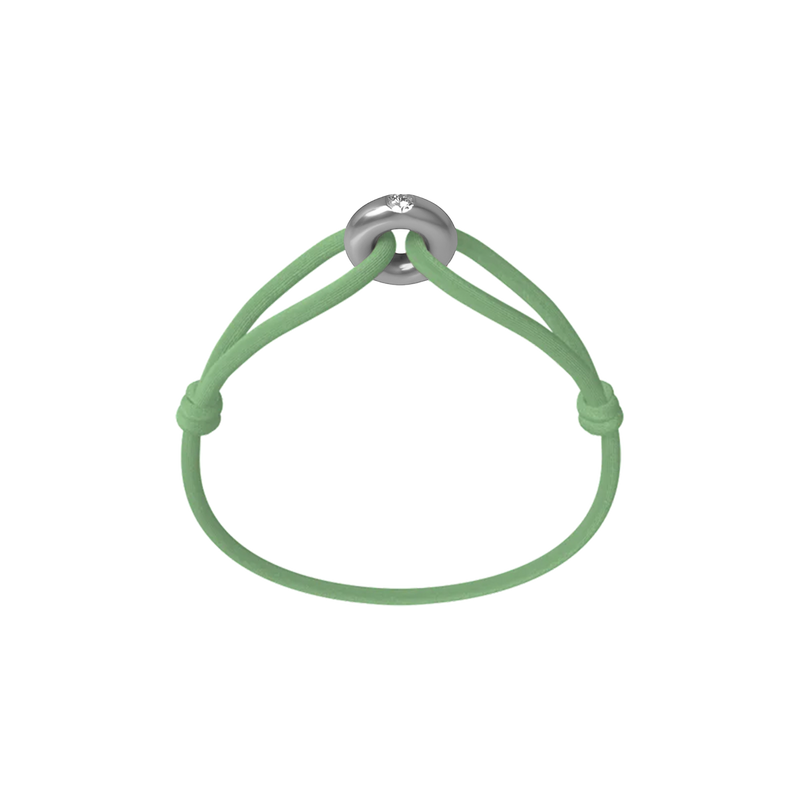 Silver Soho Diamond Cord Bracelet