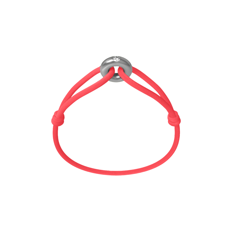 Silver Soho Diamond Cord Bracelet