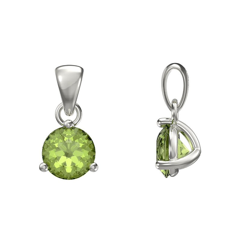 August Birthstone Pendant Necklace