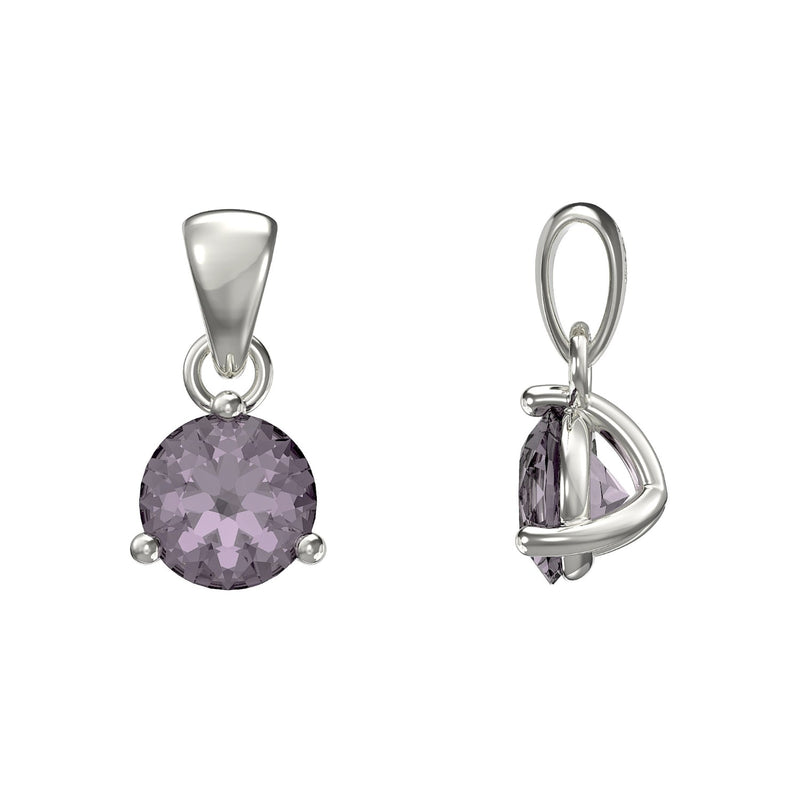 June Birthstone Pendant Necklace