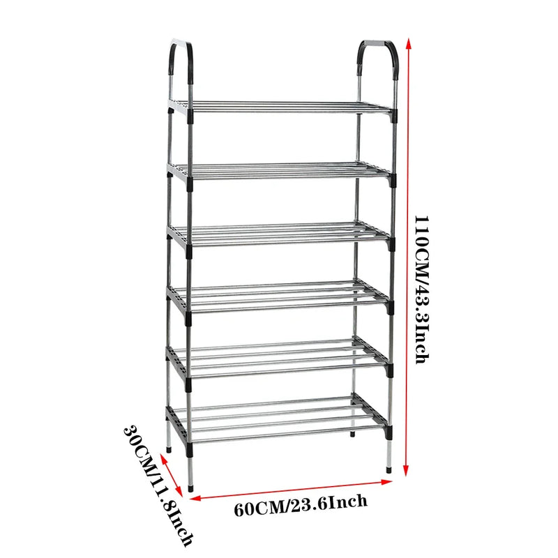 5/6 Layer Shoe Rack - Household Storage Shoes Holder