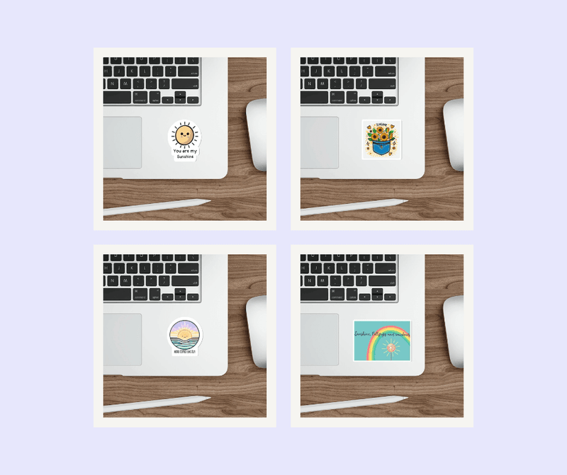Sunshine Vinyl Sticker Bundle – Cute, Bright & Uplifting