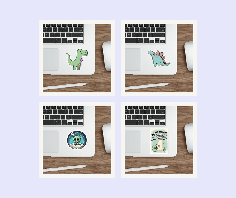 Whimsical Creatures Sticker Bundle