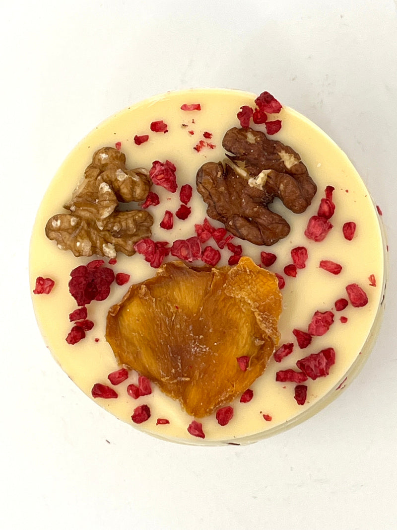 Handmade Giant Mendiants in White Chocolate