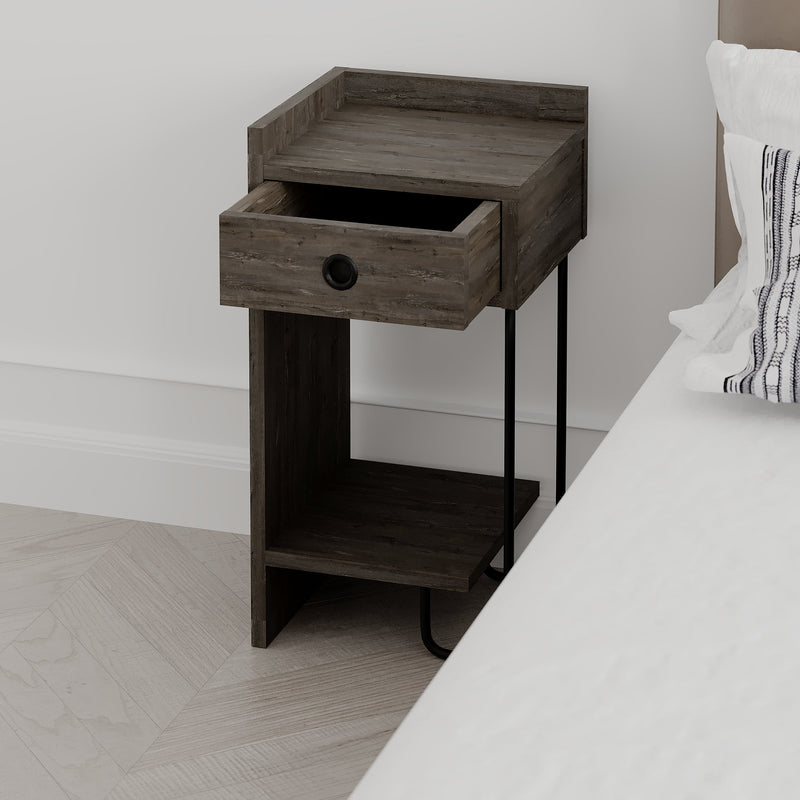 Sirius Modern Bedside Table Left Module Width Bedroom Furniture 32cm