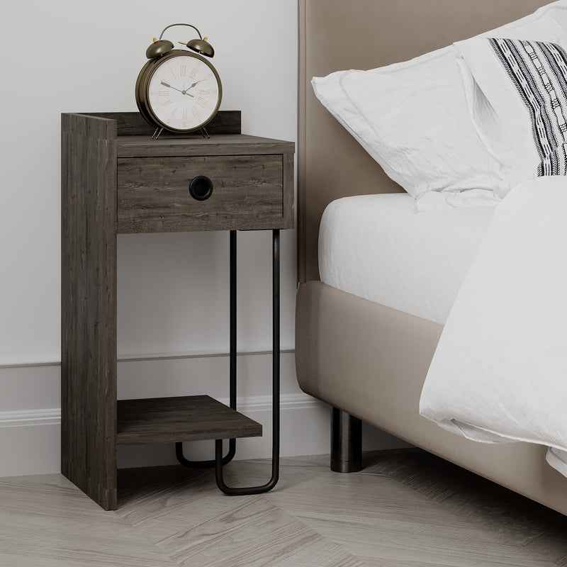 Sirius Modern Bedside Table Left Module Width Bedroom Furniture 32cm