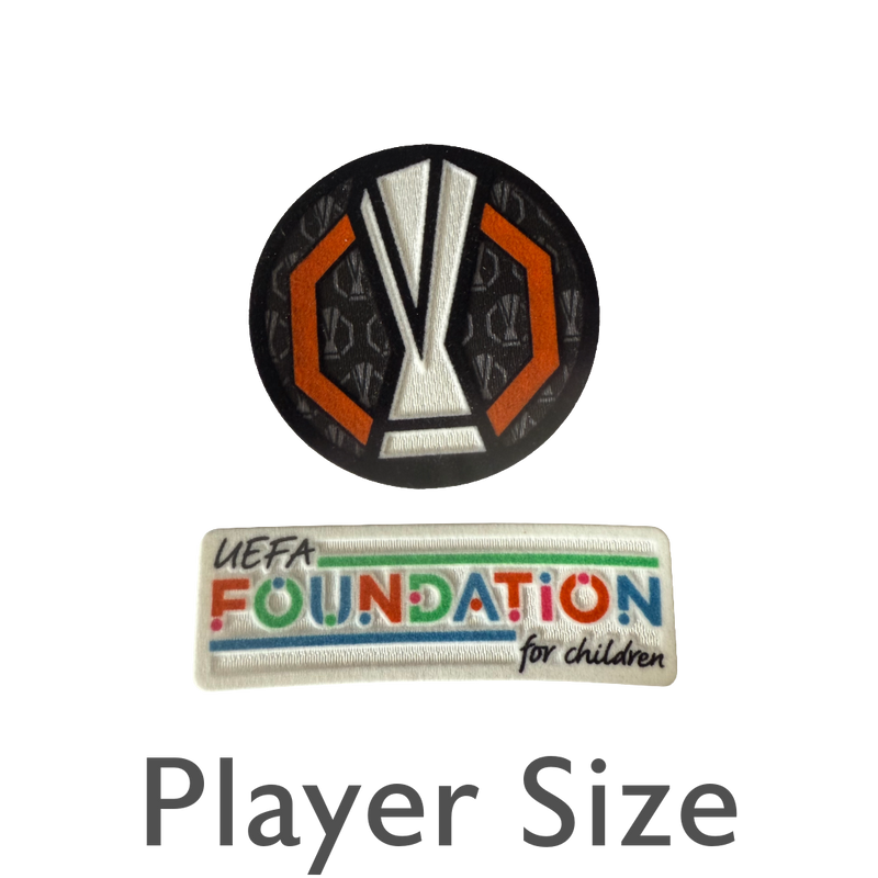 Europa League Sleeve Badges 2024/25 - Trophy Badge and UEFA Federation Patch