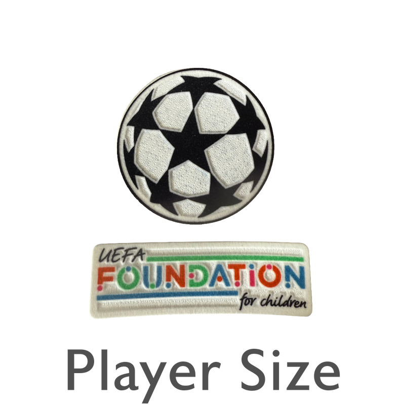 Champions League Sleeve Badges 2024/25 - Starball and UEFA Federation Patch