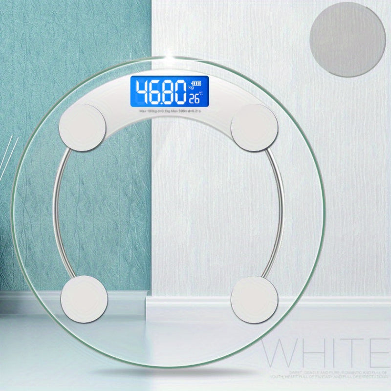 Smart Digital Bathroom Scale with LCD Display - Accurate Body Weight Measurement & Progress Tracking