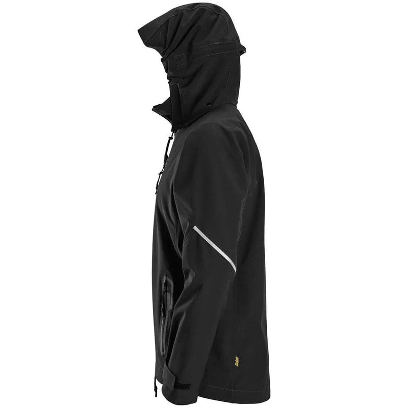 Snickers 1218 Flexiwork, Waterproof Soft Shell Jacket with Hood