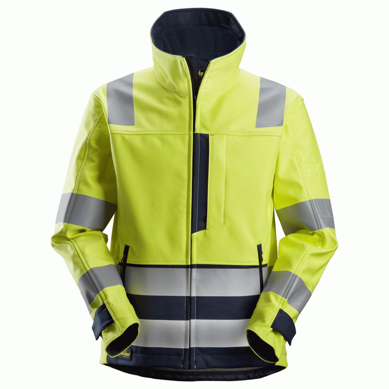 Snickers 1260 ProtecWork Hi-Vis Arc Protection Softshell Jacket Class 3